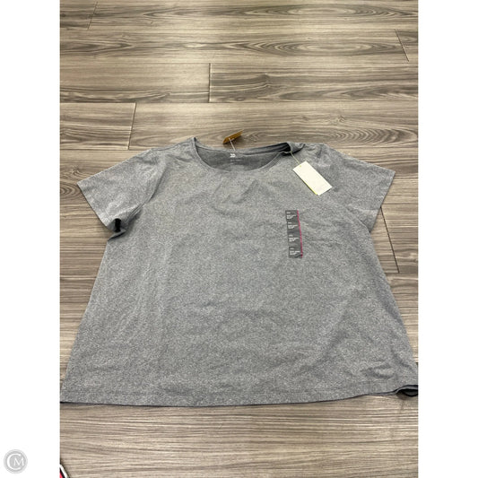 Athletic Top Short Sleeve By All In Motion In Grey, Size: Xxl