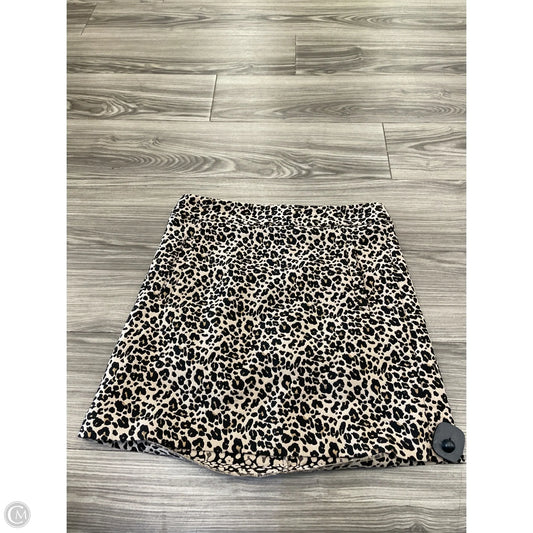 Skirt Midi By Loft In Animal Print, Size: 8