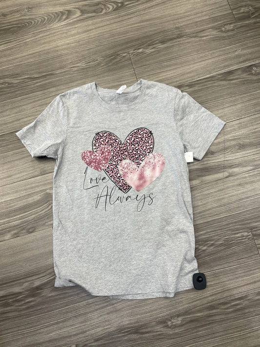 Top Short Sleeve By Clothes Mentor In Grey, Size: M