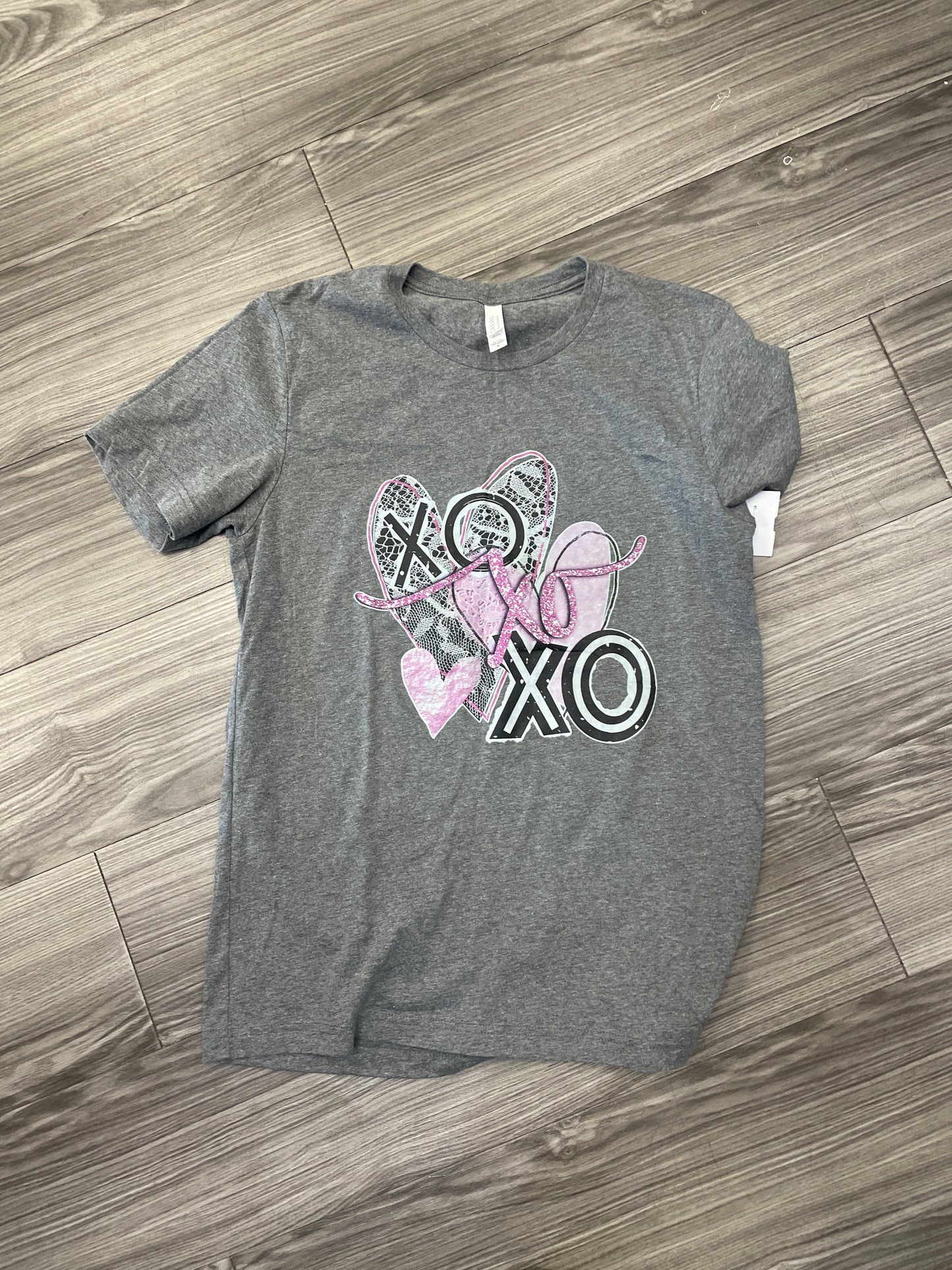 Top Short Sleeve By Clothes Mentor In Grey, Size: M