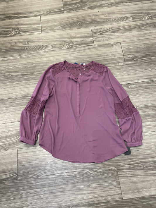 Blouse Long Sleeve By Apt 9  Size: L
