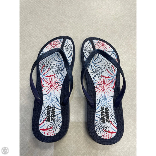 Sandals Flip Flops By Clothes Mentor In Blue, Size: 7
