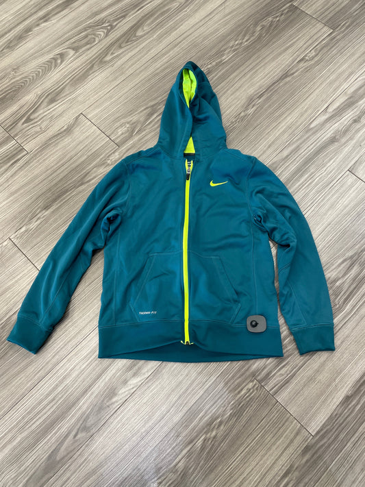 Athletic Jacket By Nike Apparel In Green, Size: Xl
