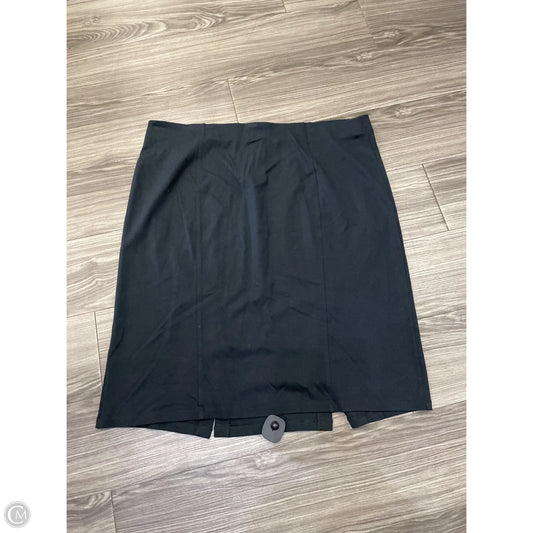 Skirt Midi By Cato In Black, Size: 22