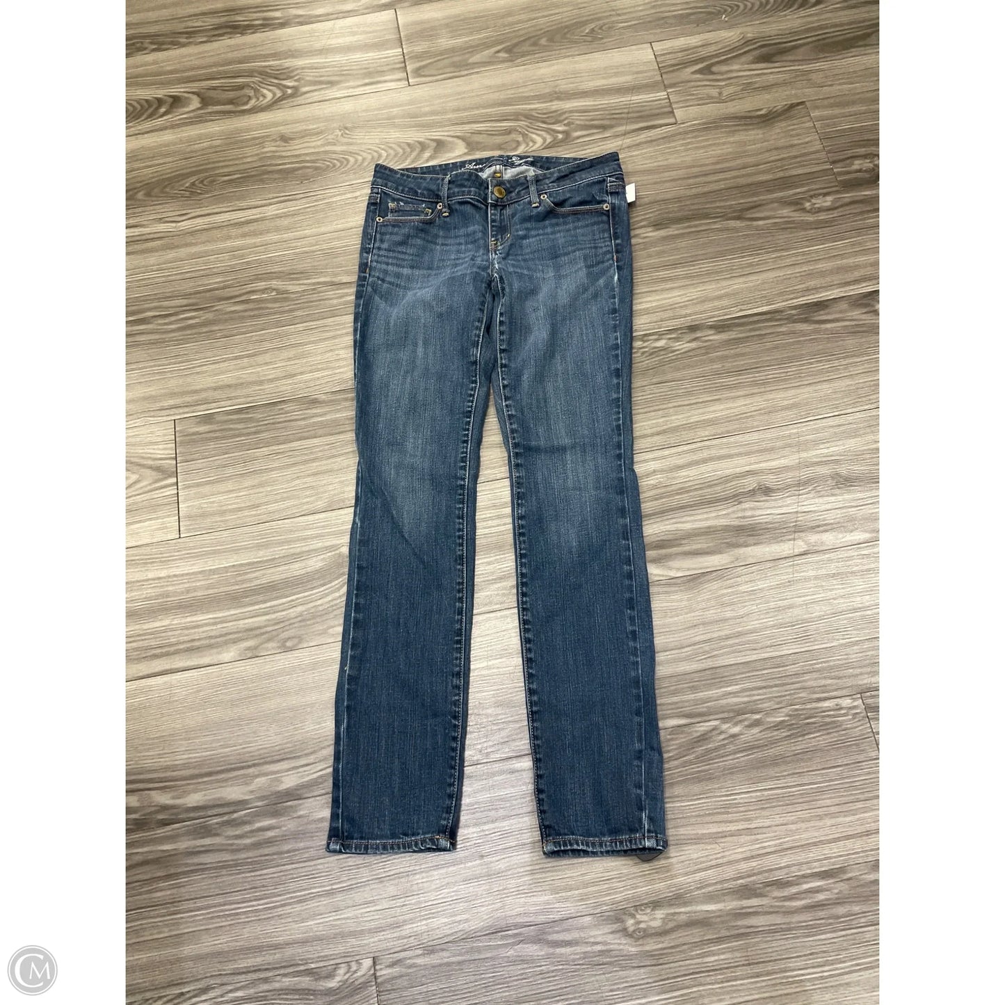 Jeans Skinny By American Eagle In Blue, Size: 4