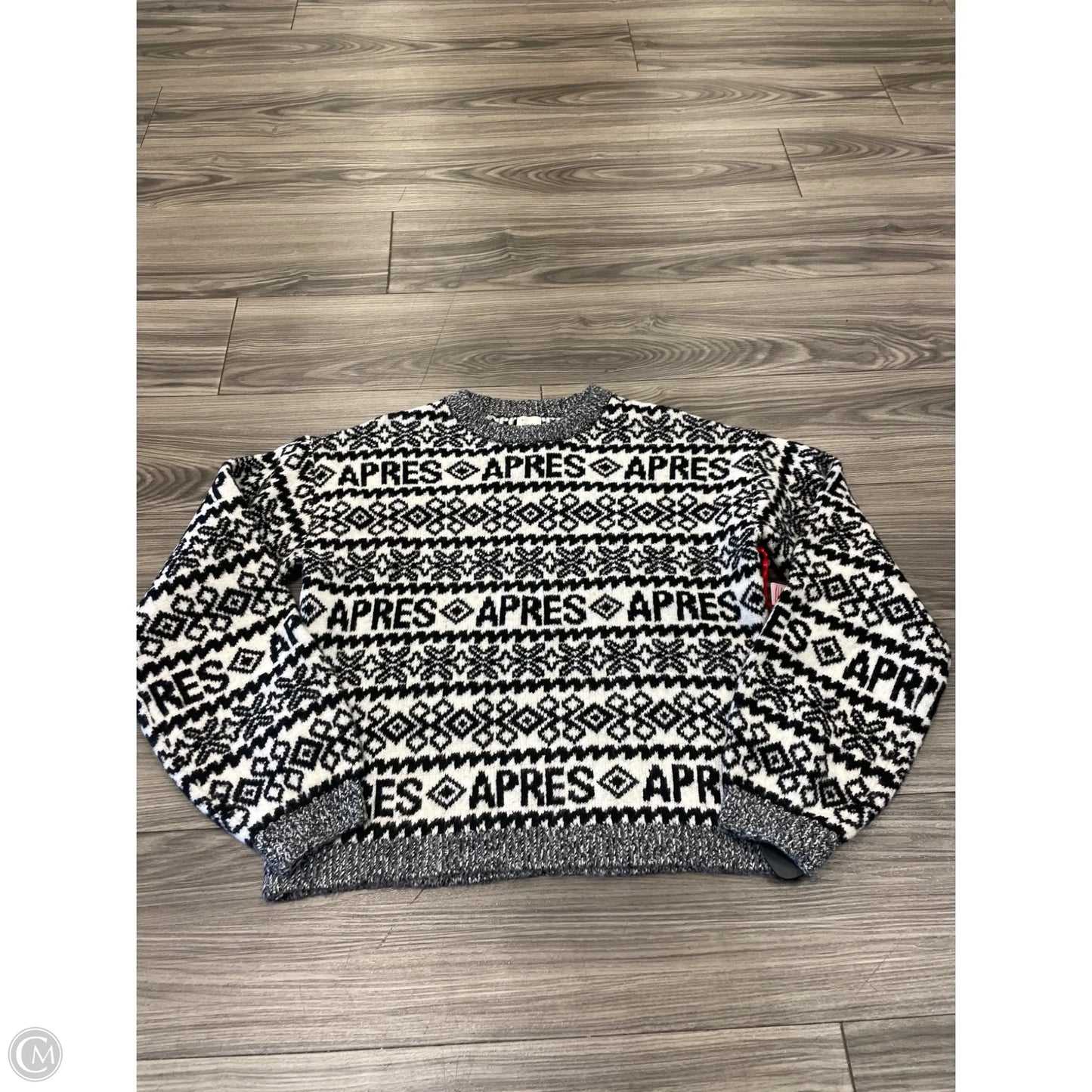 Sweater By A New Day In Grey & White, Size: S