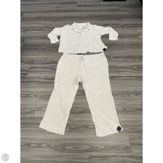 Lounge Set Pants By Auden In Cream, Size: 3x
