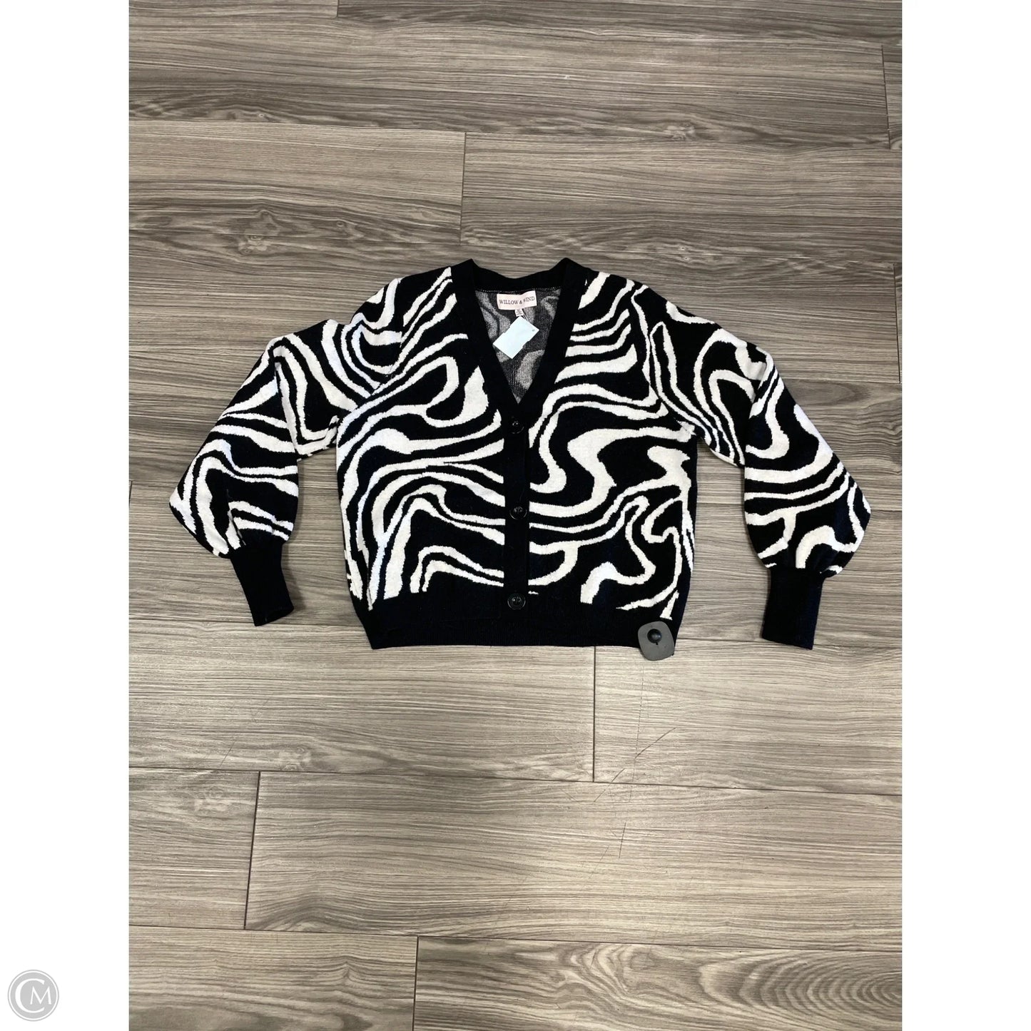 Bolero By Clothes Mentor In Black & White, Size: M