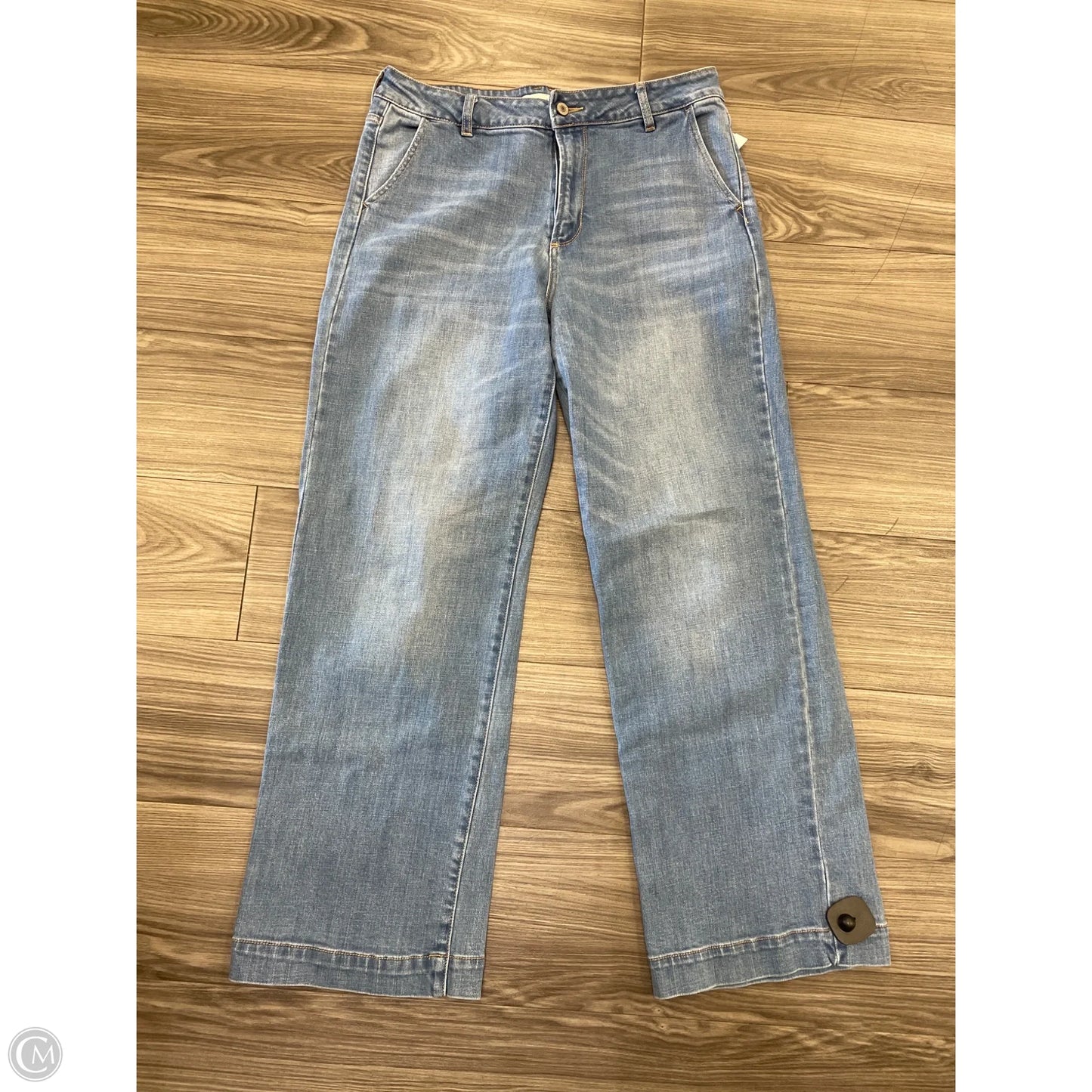 Jeans Wide Leg By Kancan In Blue, Size: 14