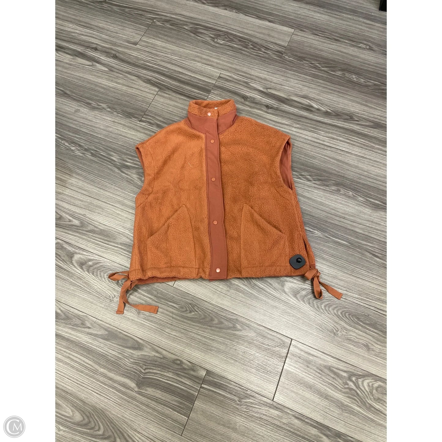 Vest Fleece By Clothes Mentor In Orange, Size: L