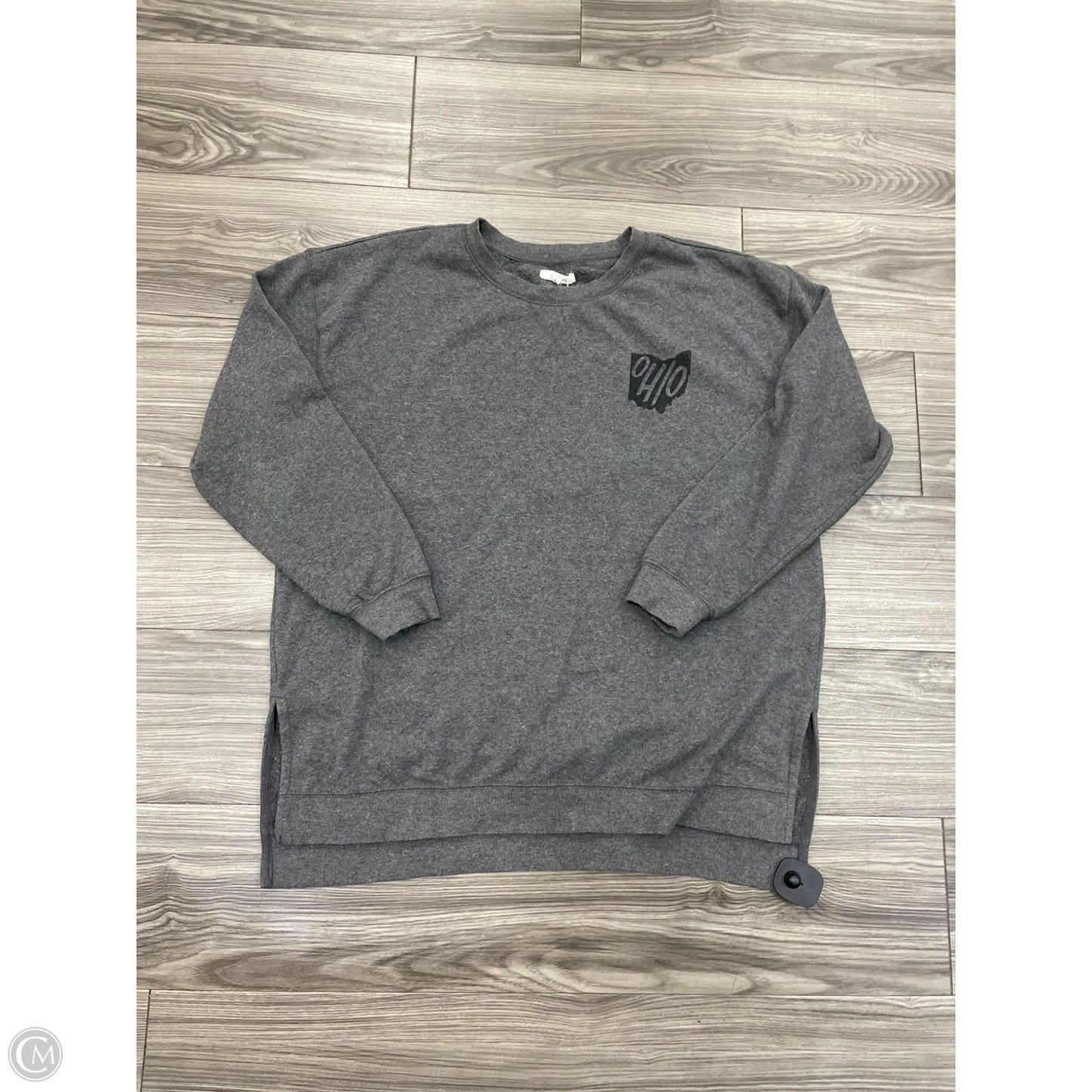 Sweatshirt Crewneck By Maurices In Grey, Size: L