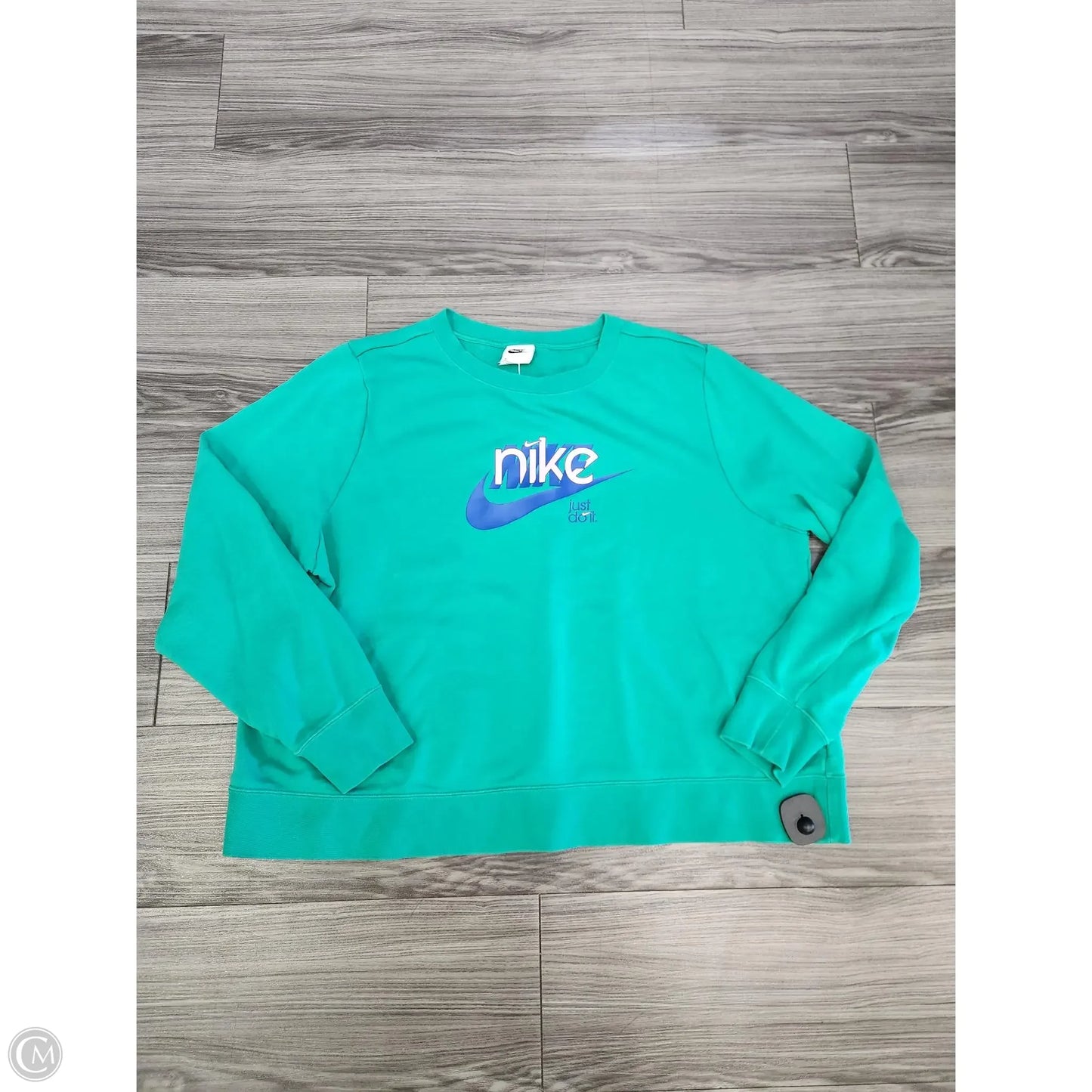 Athletic Sweatshirt Crewneck By Nike In Green, Size: Xl