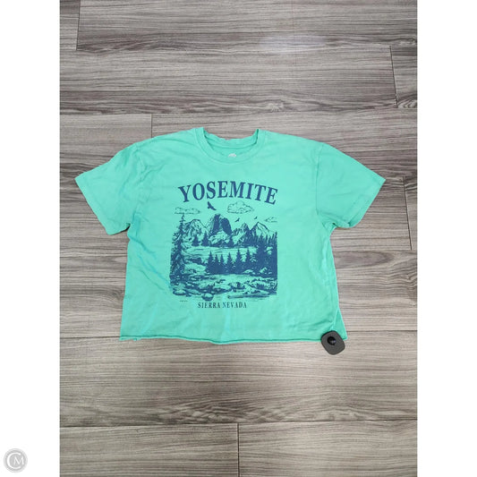 Top Short Sleeve By Clothes Mentor In Green, Size: M