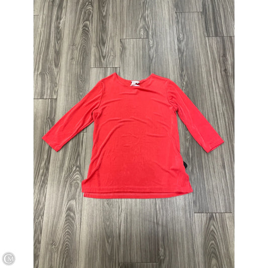 Top Long Sleeve Basic By Coldwater Creek In Pink, Size: M