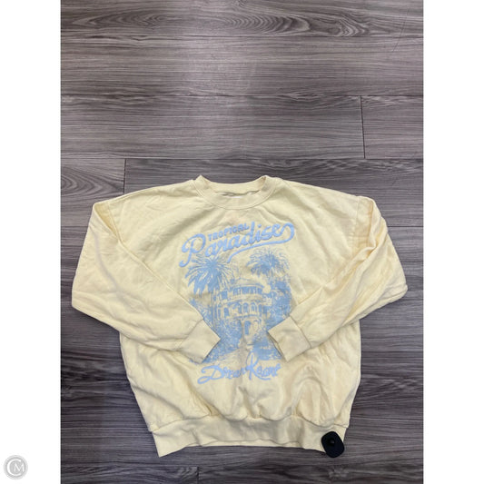 Sweatshirt Crewneck By No Boundaries In Yellow, Size: M