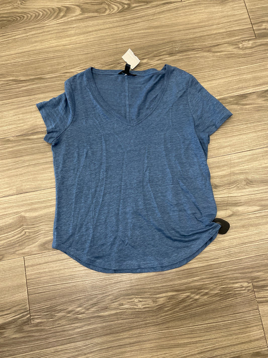 Top Short Sleeve By Banana Republic In Blue, Size: S