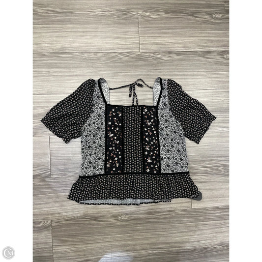 Top Short Sleeve By So In Floral Print, Size: L
