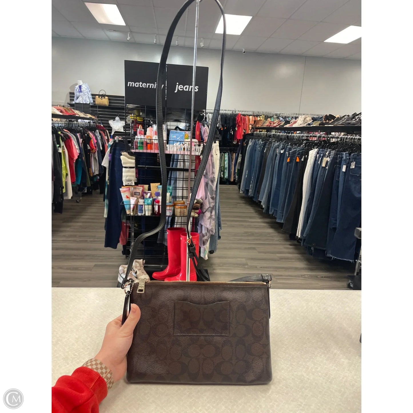 Crossbody Leather By Coach, Size: Medium