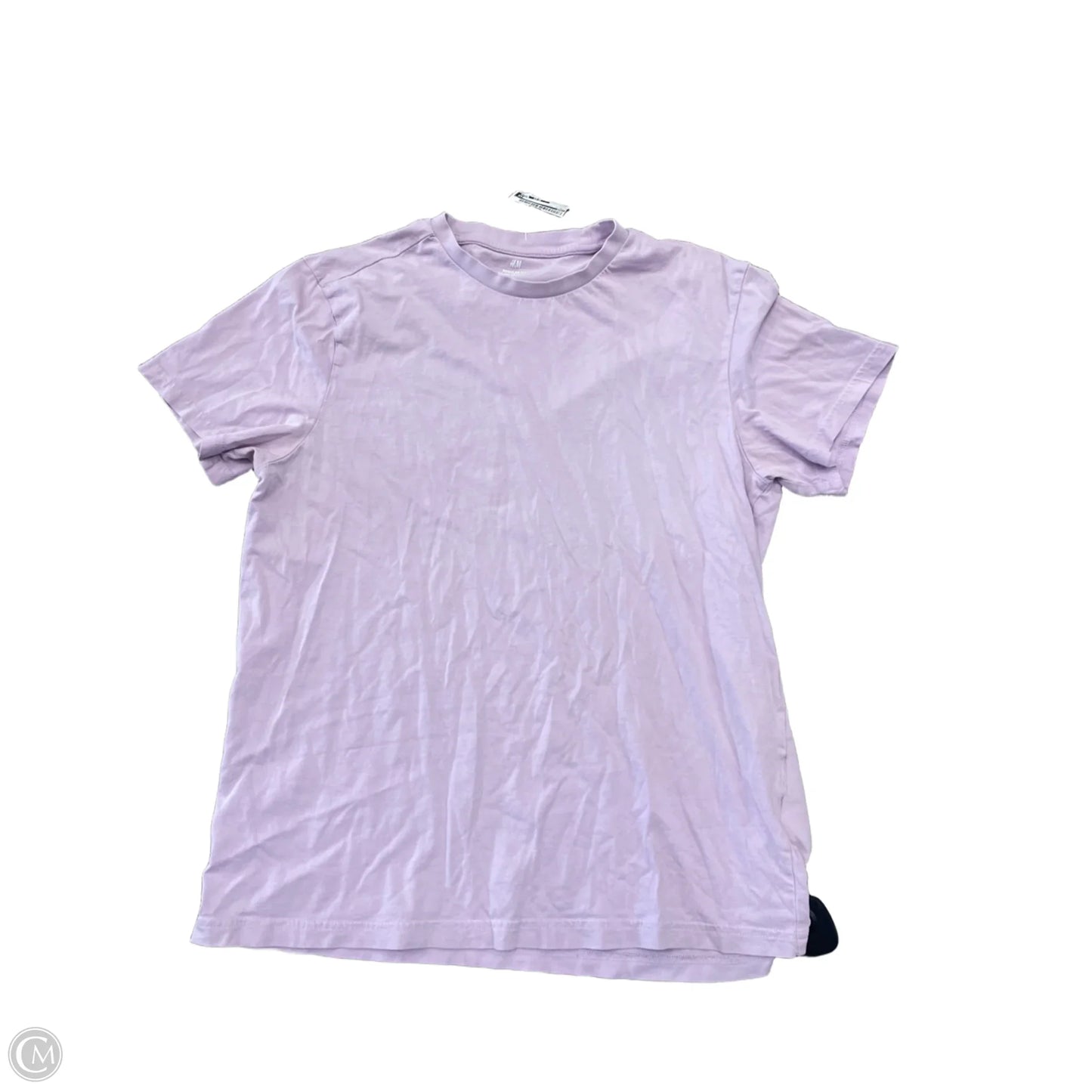Top Short Sleeve Basic By H&m In Purple, Size: L
