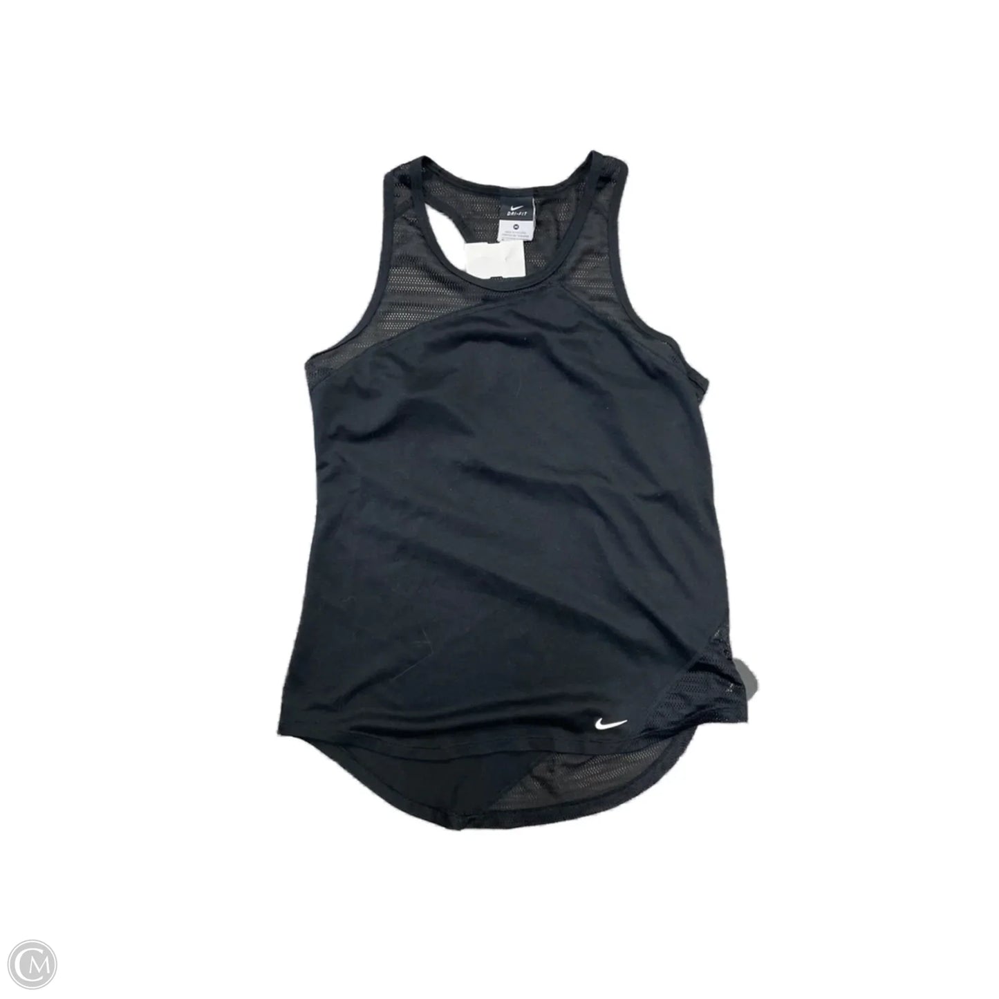 Athletic Tank Top By Nike In Black, Size: M