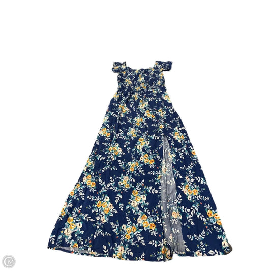 Dress Casual Maxi By Band Of Gypsies In Floral Print, Size: L