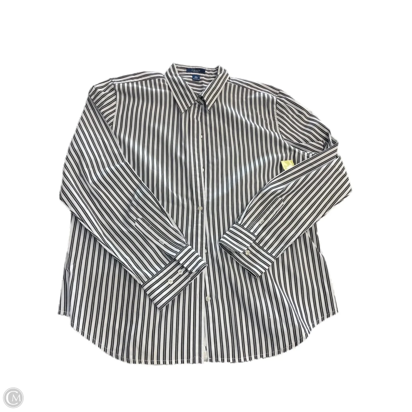 Top Long Sleeve By Chaps In Striped Pattern, Size: Xl