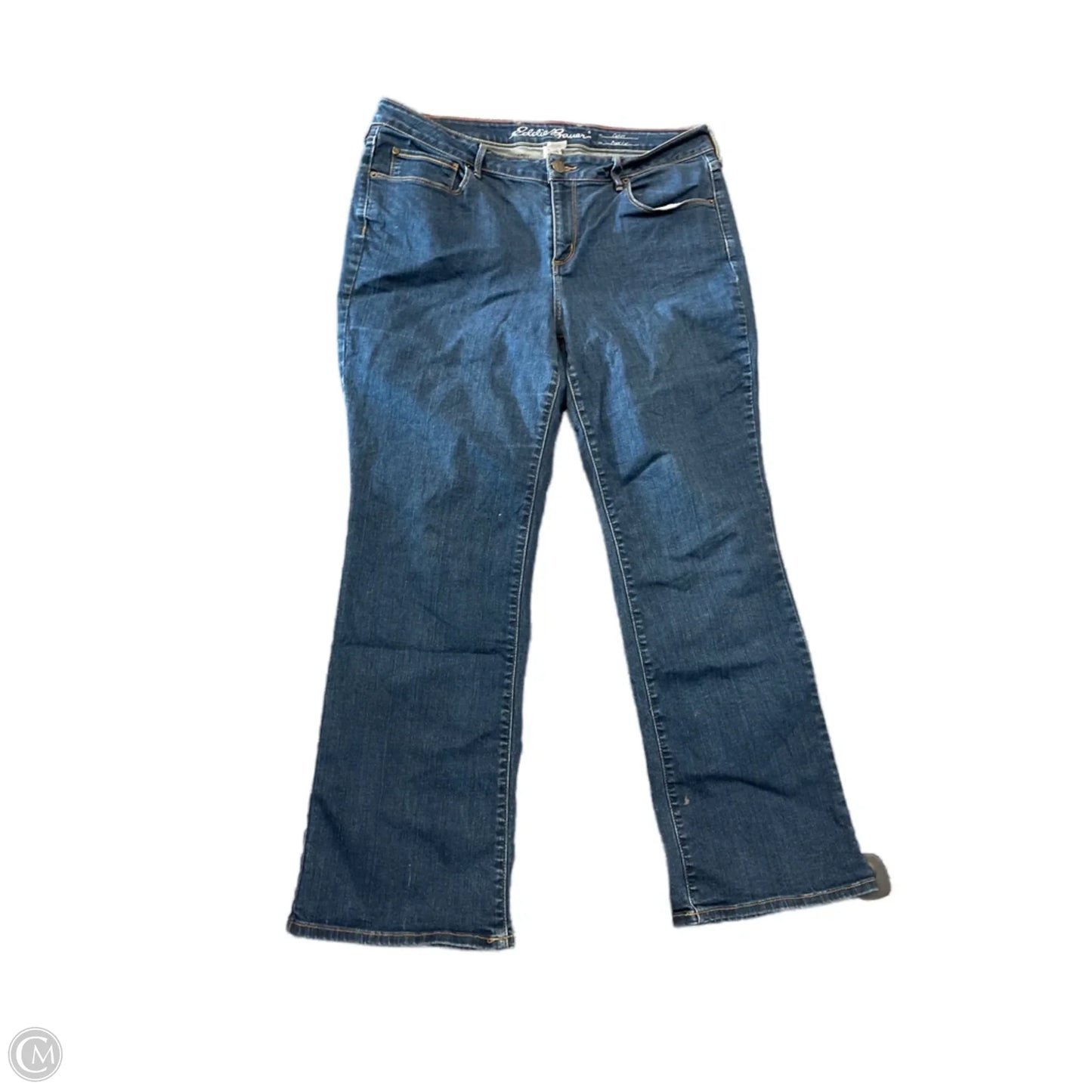 Jeans Boot Cut By Eddie Bauer In Blue, Size: 16