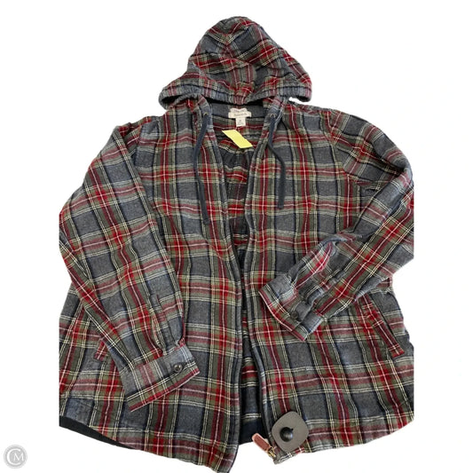 Jacket Shirt By L.l. Bean In Plaid Pattern, Size: M