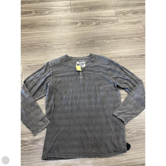 Top Long Sleeve By Buckle Black In Grey, Size: Xl
