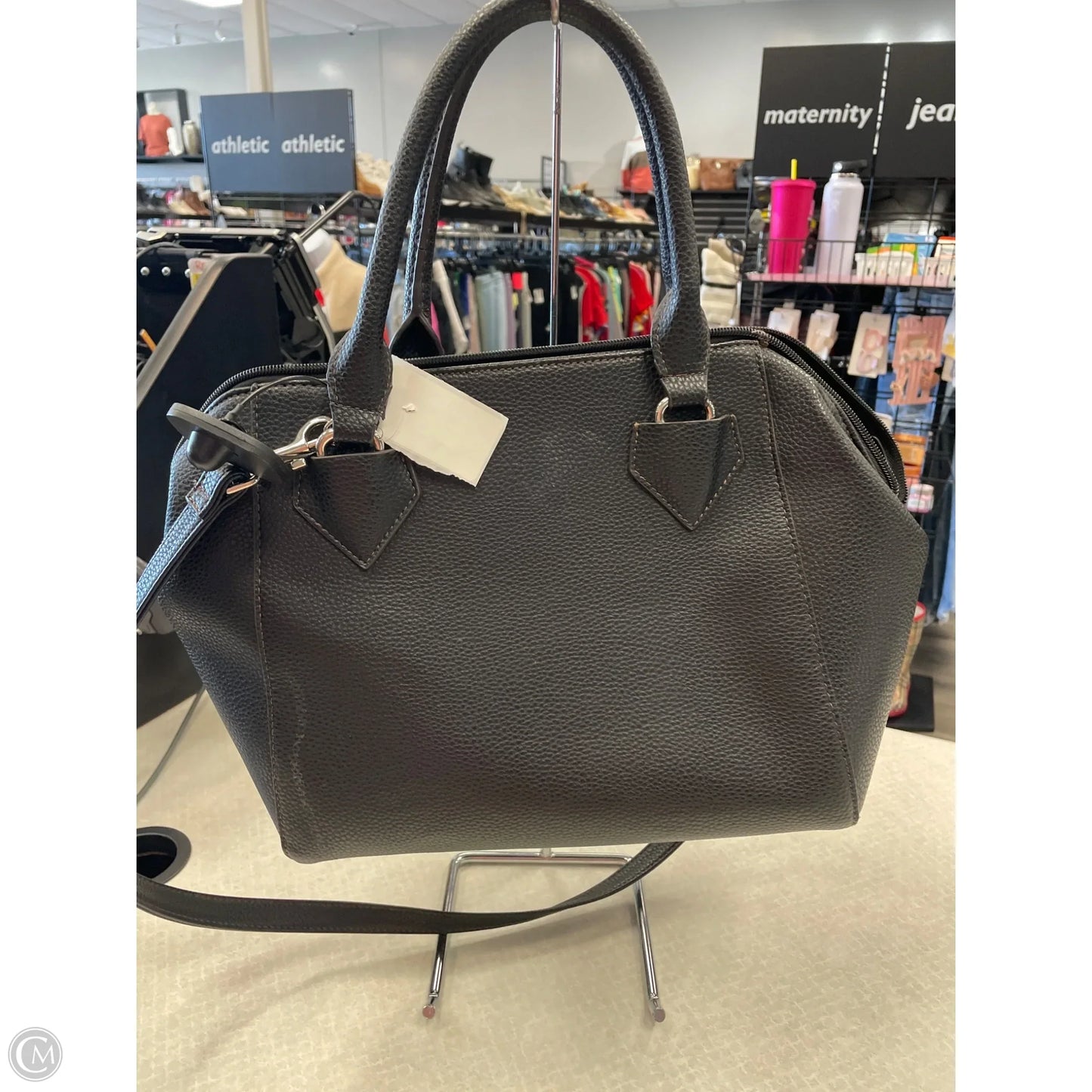 Handbag Leather By Liz Claiborne, Size: Medium