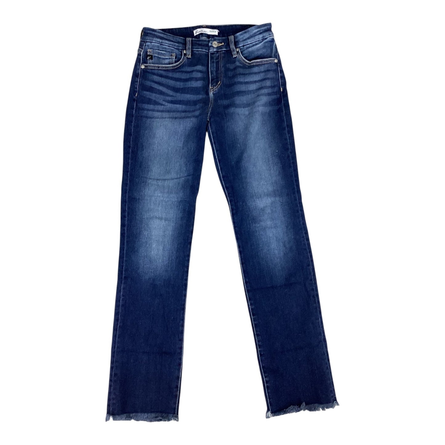 Jeans Straight By Kancan In Blue Denim, Size:4