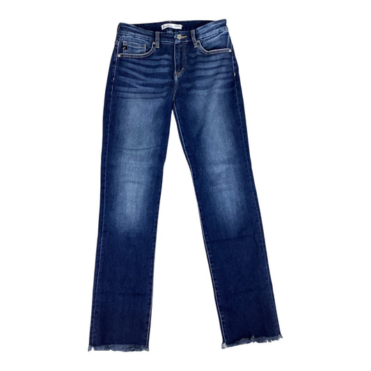 Jeans Straight By Kancan In Blue Denim, Size:4