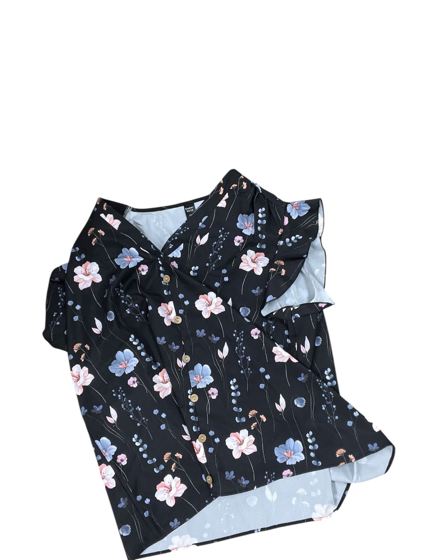 Top Ss By Emery Rose In Black & White, Size:Xl