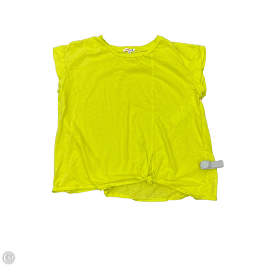 Top Short Sleeve By Sundry In Chartreuse, Size: Xl