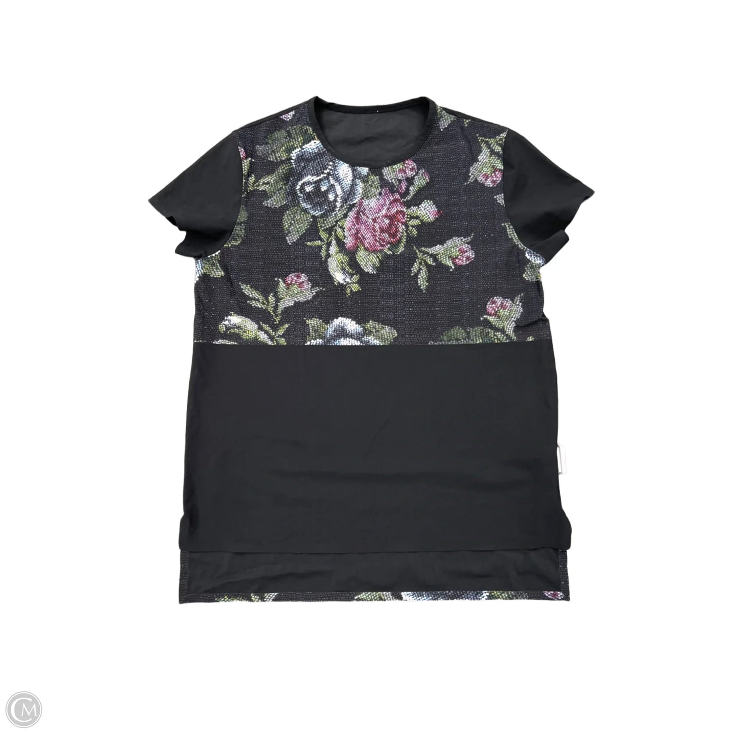 Athletic Top Short Sleeve By Lululemon In Black, Size: 6