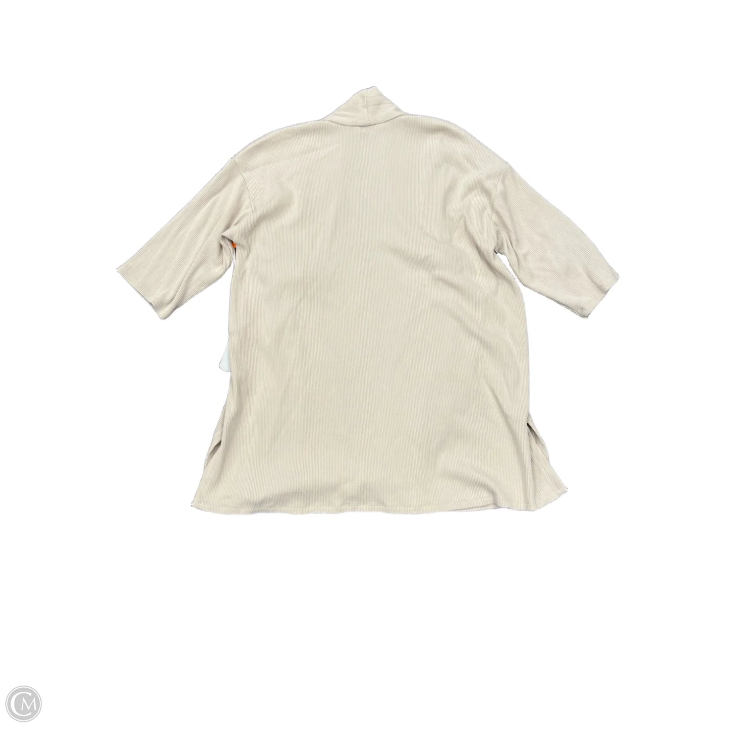 Sweater Cardigan Designer By Eileen Fisher In Tan, Size: Xs