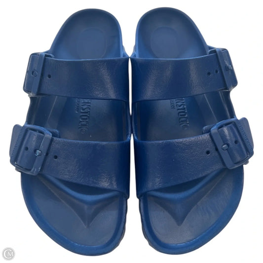 Sandals Flats By Birkenstock In Blue, Size: 6