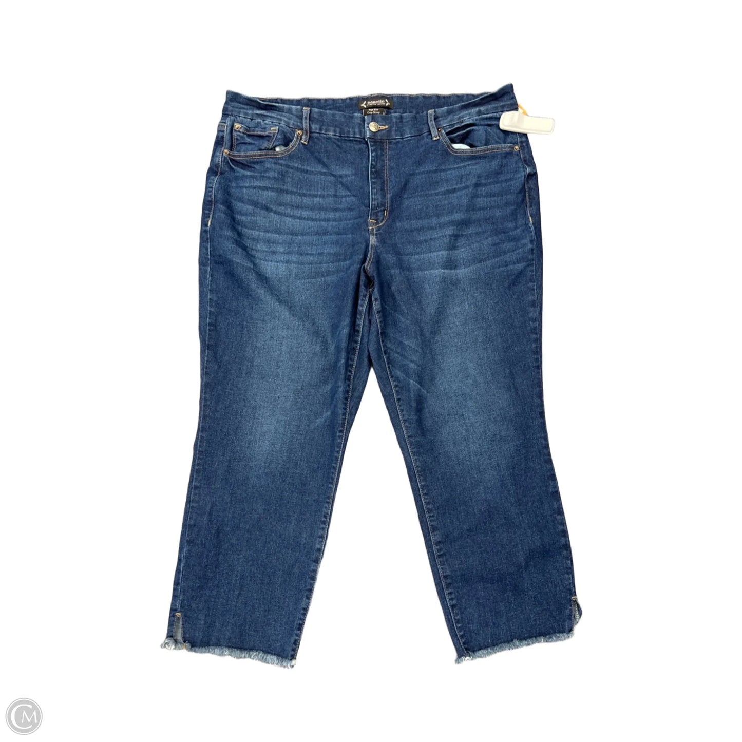 Jeans Straight By Nanette By Nanette Lepore In Blue Denim, Size: 18