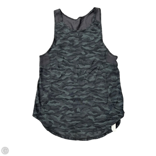 Athletic Tank Top By Lululemon In Camouflage Print, Size: 4