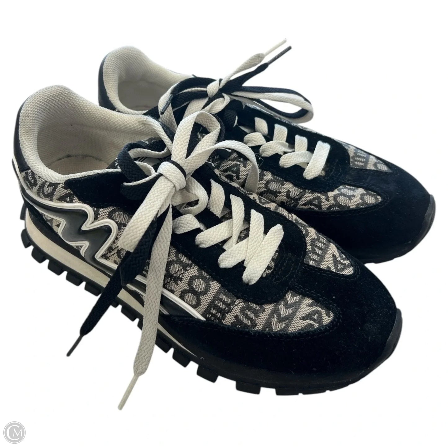 Shoes Designer By Marc Jacobs In Black & Grey, Size: 8