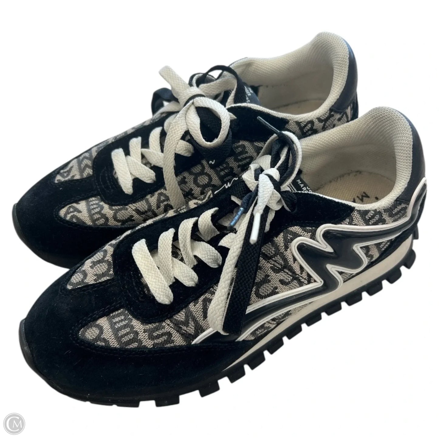 Shoes Designer By Marc Jacobs In Black & Grey, Size: 8