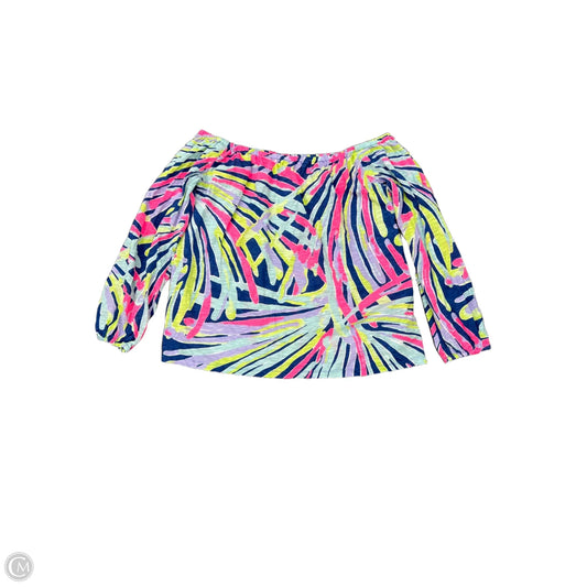 Top Long Sleeve Designer By Lilly Pulitzer In Blue, Size: M