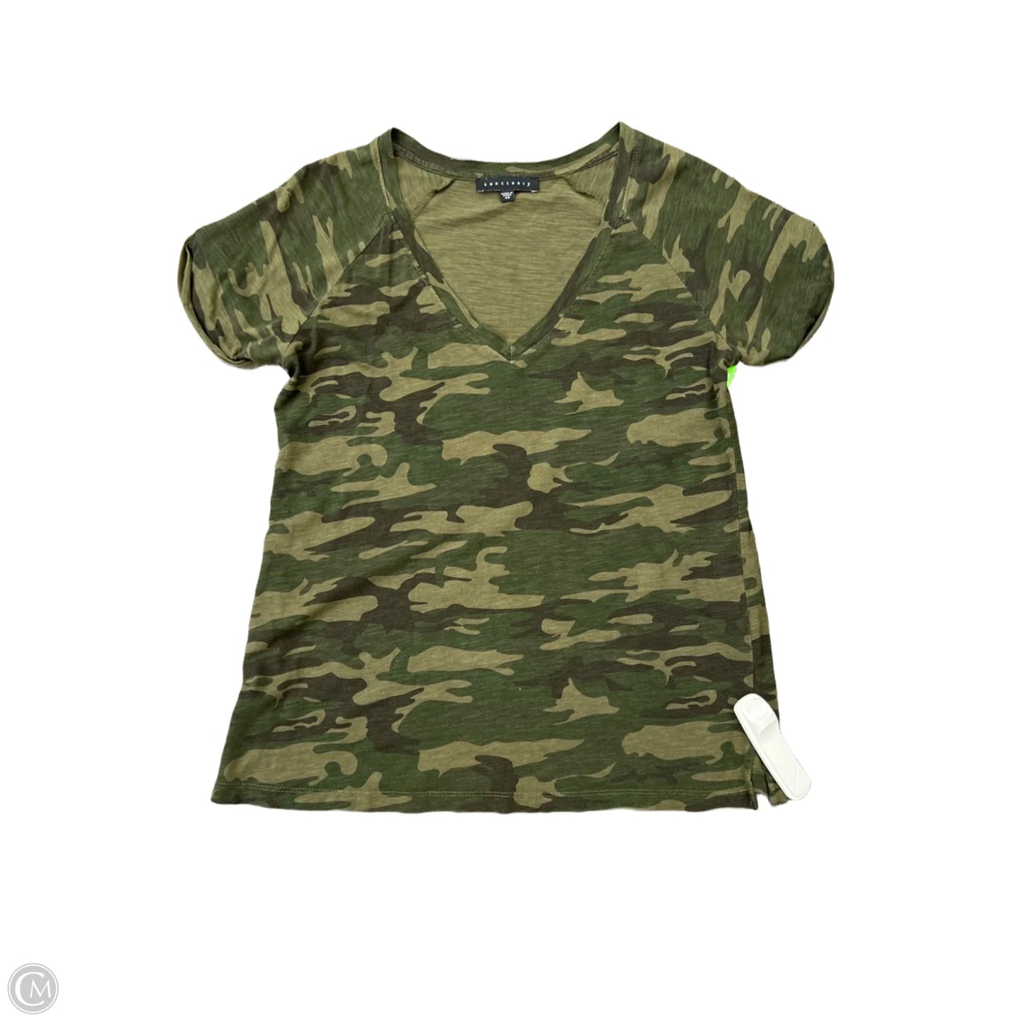 Top Short Sleeve Basic By Sanctuary In Camouflage Print, Size: Xs