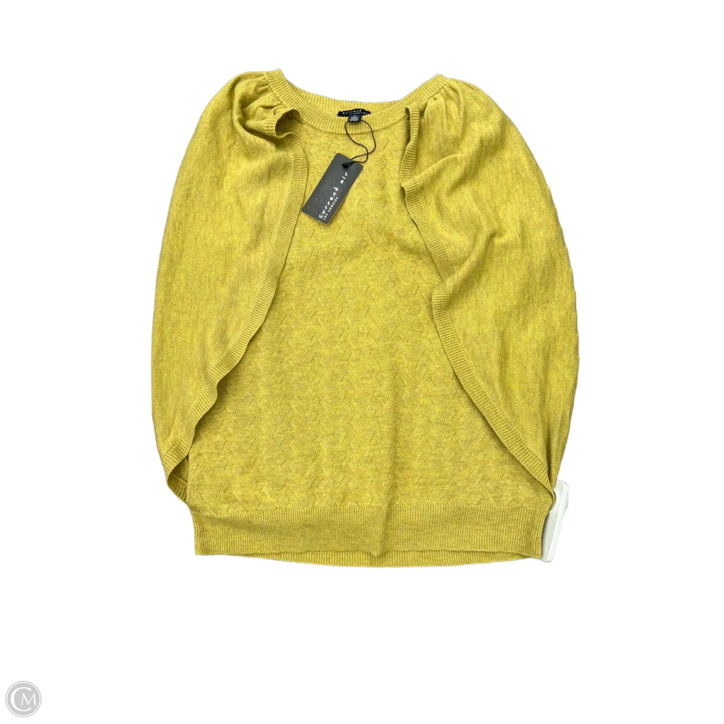 Sweater Short Sleeve By Current Air In Green, Size: M