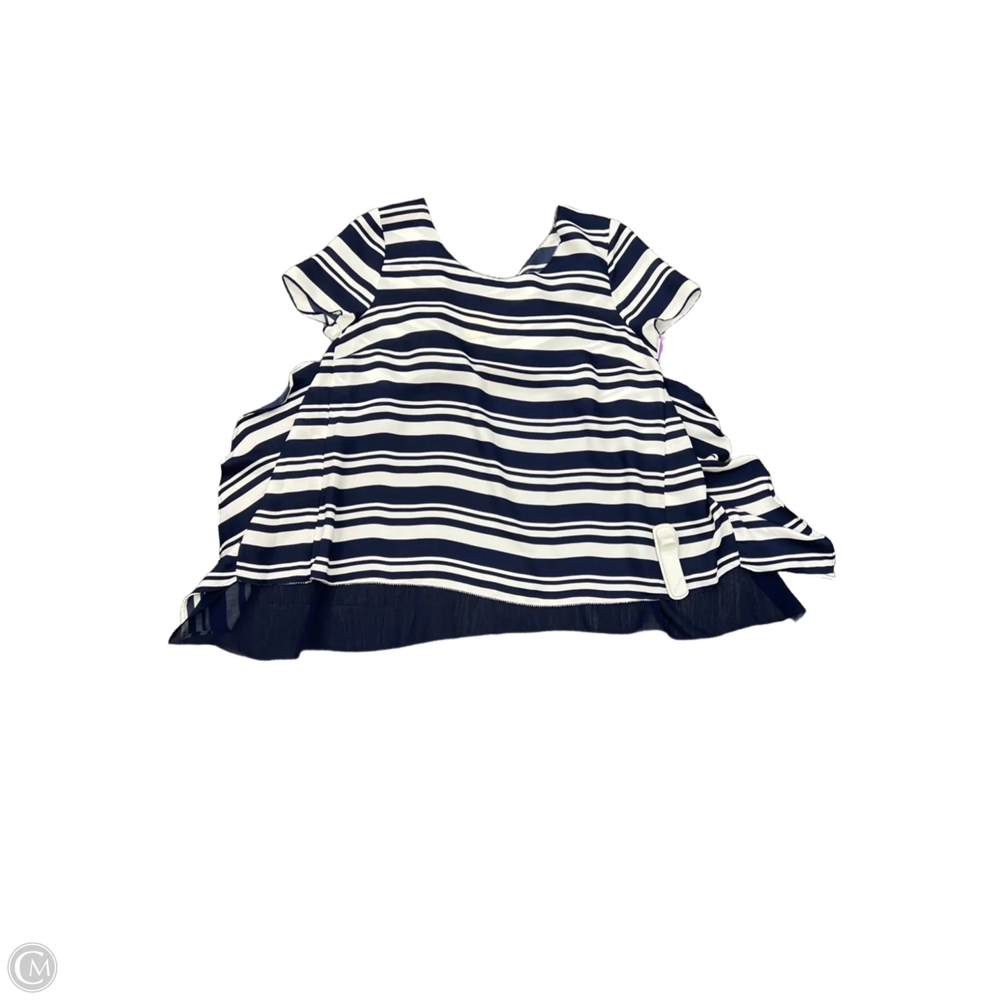 Top Short Sleeve By Maeve In Striped Pattern, Size: S