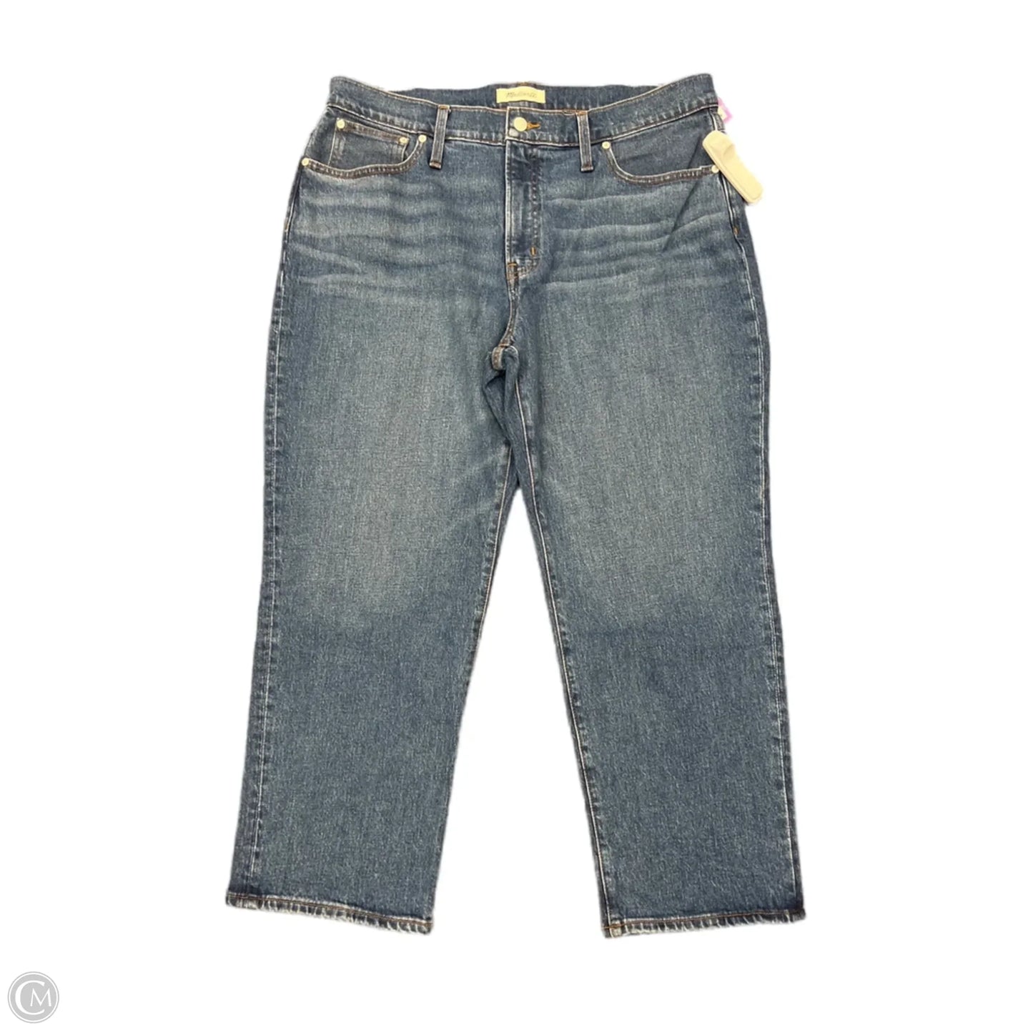 Jeans Straight By Madewell In Blue Denim, Size: 14p