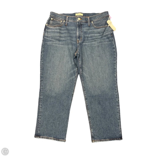 Jeans Straight By Madewell In Blue Denim, Size: 14p