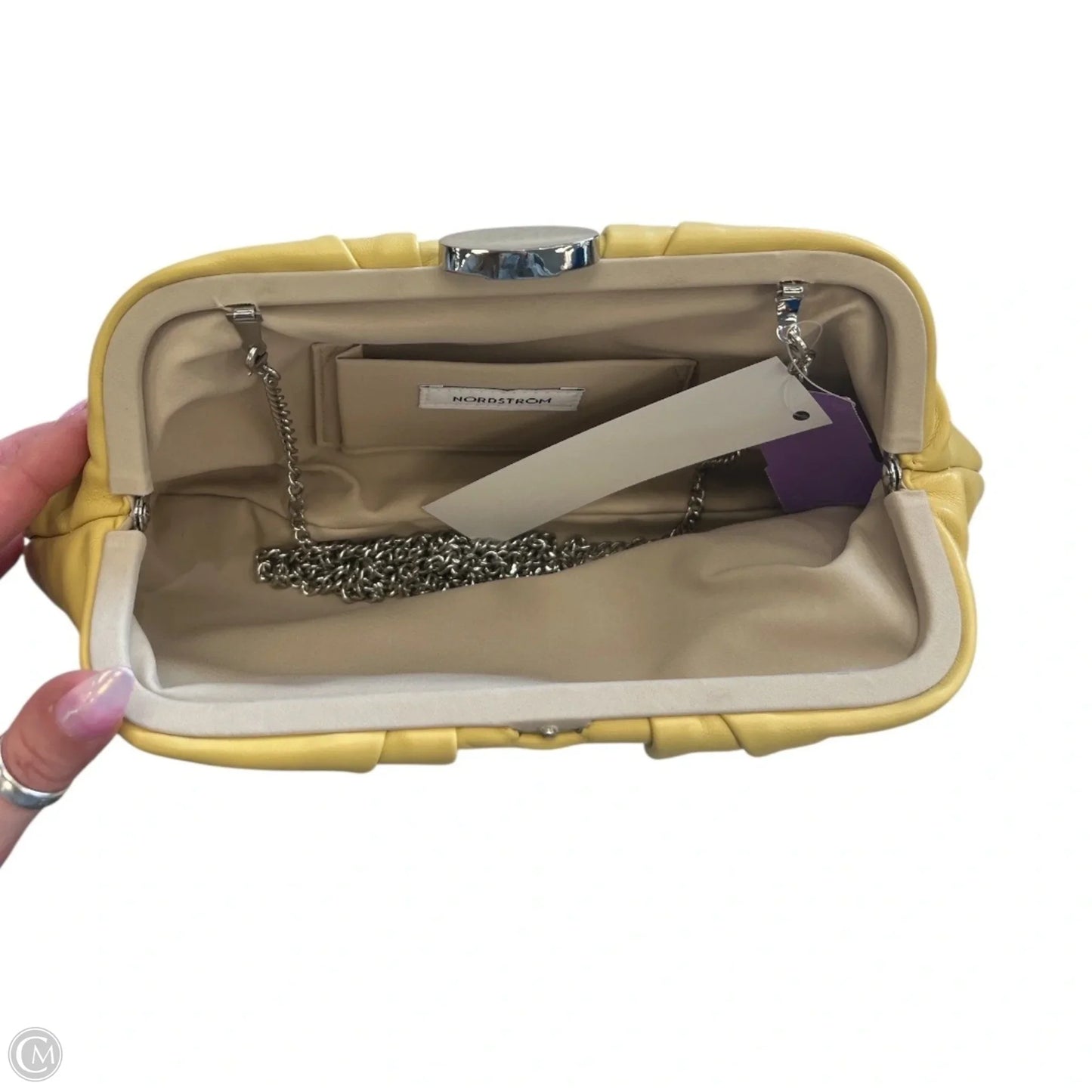 Clutch Leather By Nordstrom, Size: Small