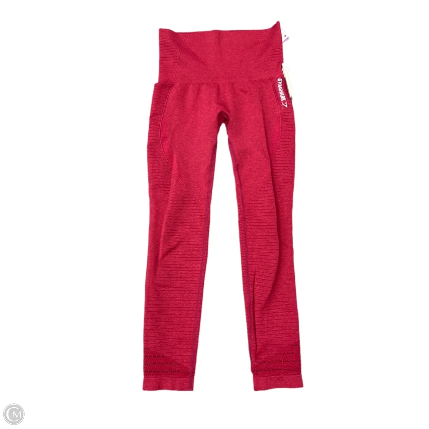 Athletic Leggings By Gym Shark In Red, Size: S