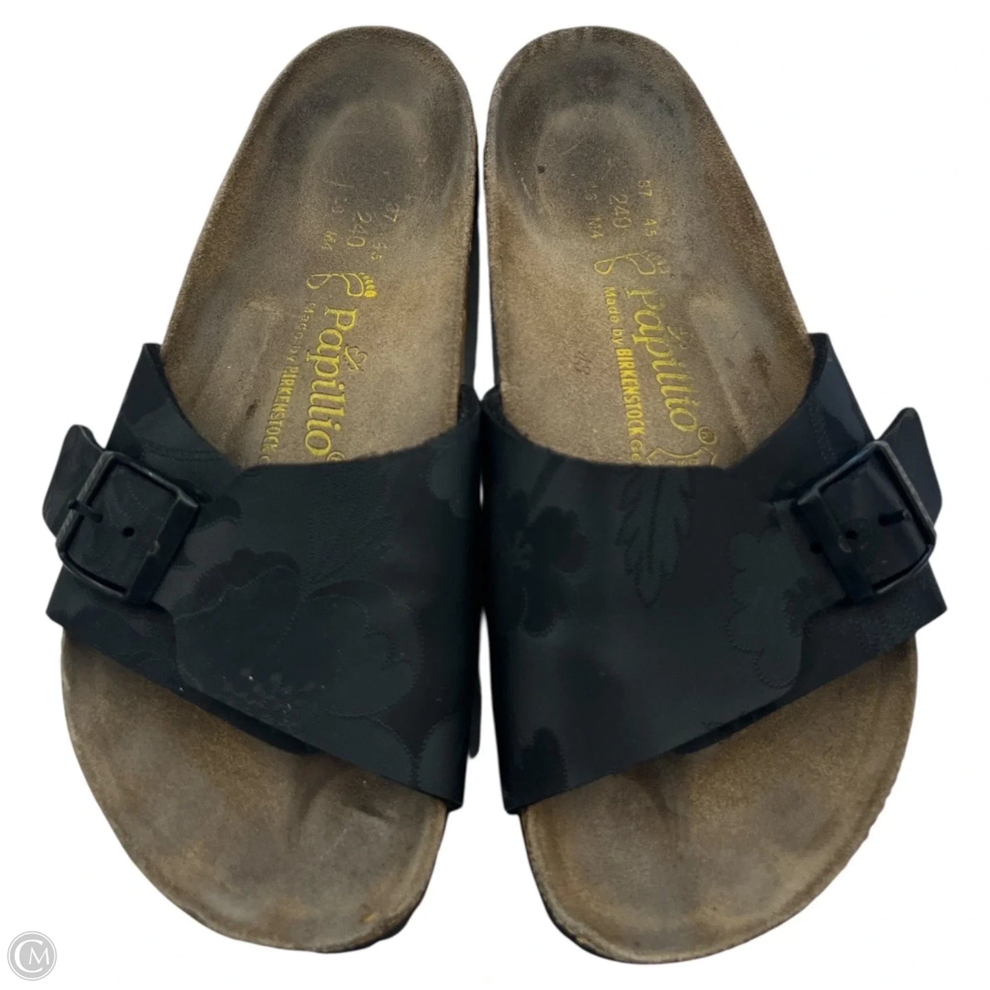 Sandals Flats By Birkenstock In Black, Size: 8